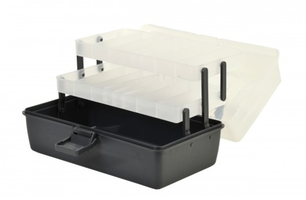 Shakespeare Cantilever Box 'Clear/Black' Caja de Pesca (30x17x14cm)