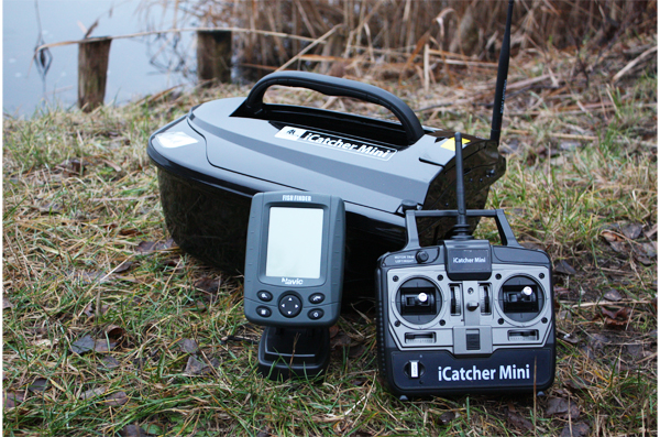 BearCreeks iCatcher Mini 2.4 Bote Alimentador + Fishfinder