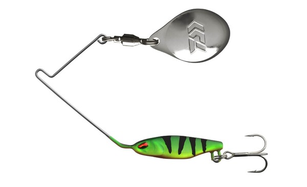 Daiwa PX Micro Spinner Fish TG Spinnerbait (Sin plomo) (5.3g) - Firetiger