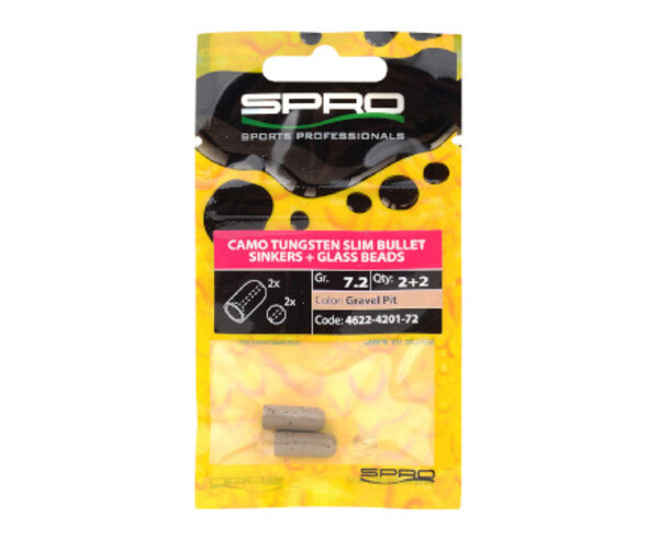 Spro Camo Slim Bullet Plomos de Tungsteno - Gravel Pit