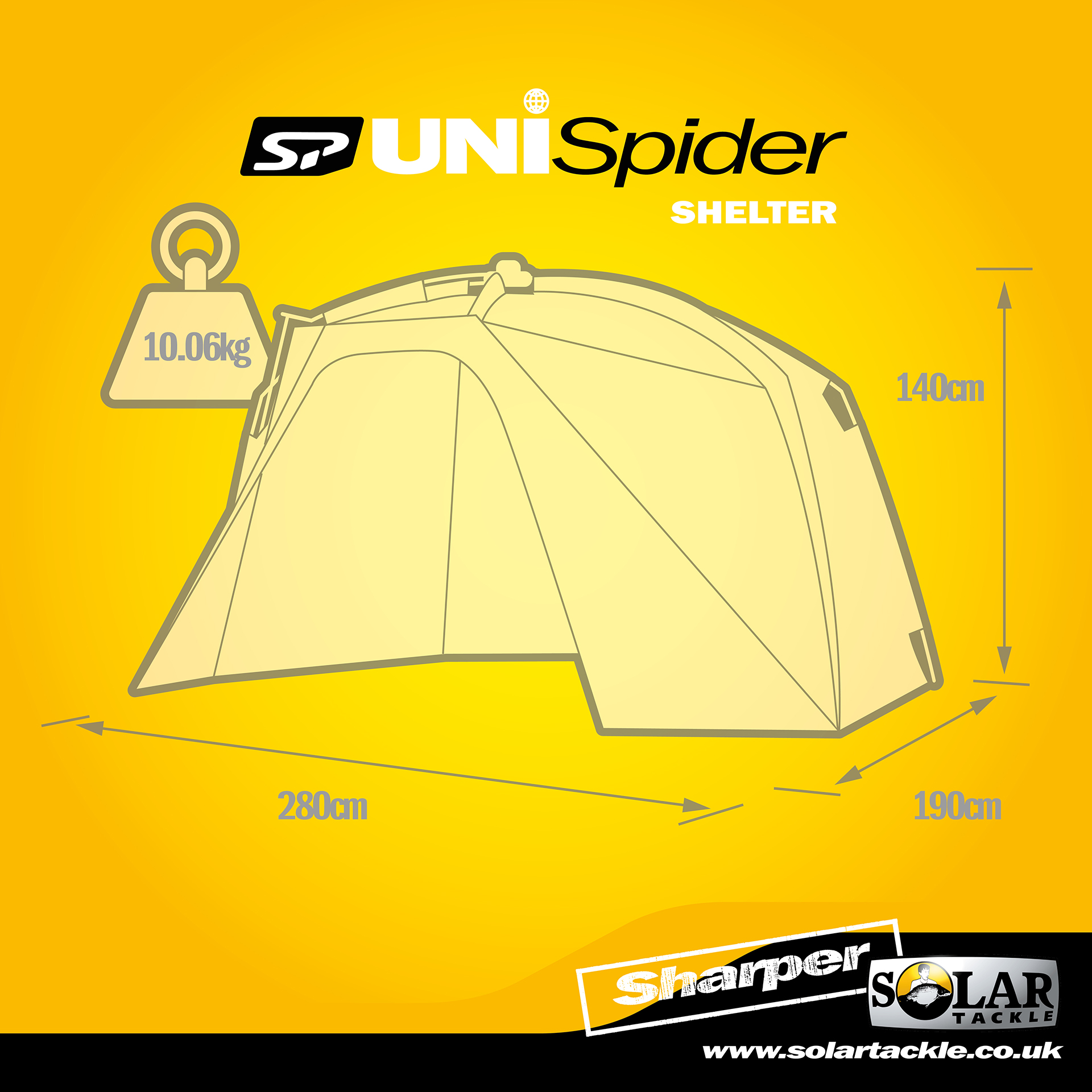 Solar SP Uni Spider Bivvy Bundle (Bivvy con Panel Infil & Zip In Lona de Piso)
