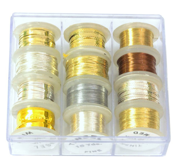 Koplo Fly Tying Caja de Oropeles (12 rollos)