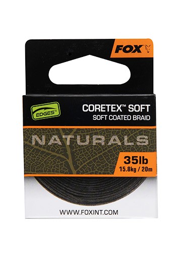 Fox Edges Naturals Coretex Soft Hooklink Material para Bajo de Línea (20m)