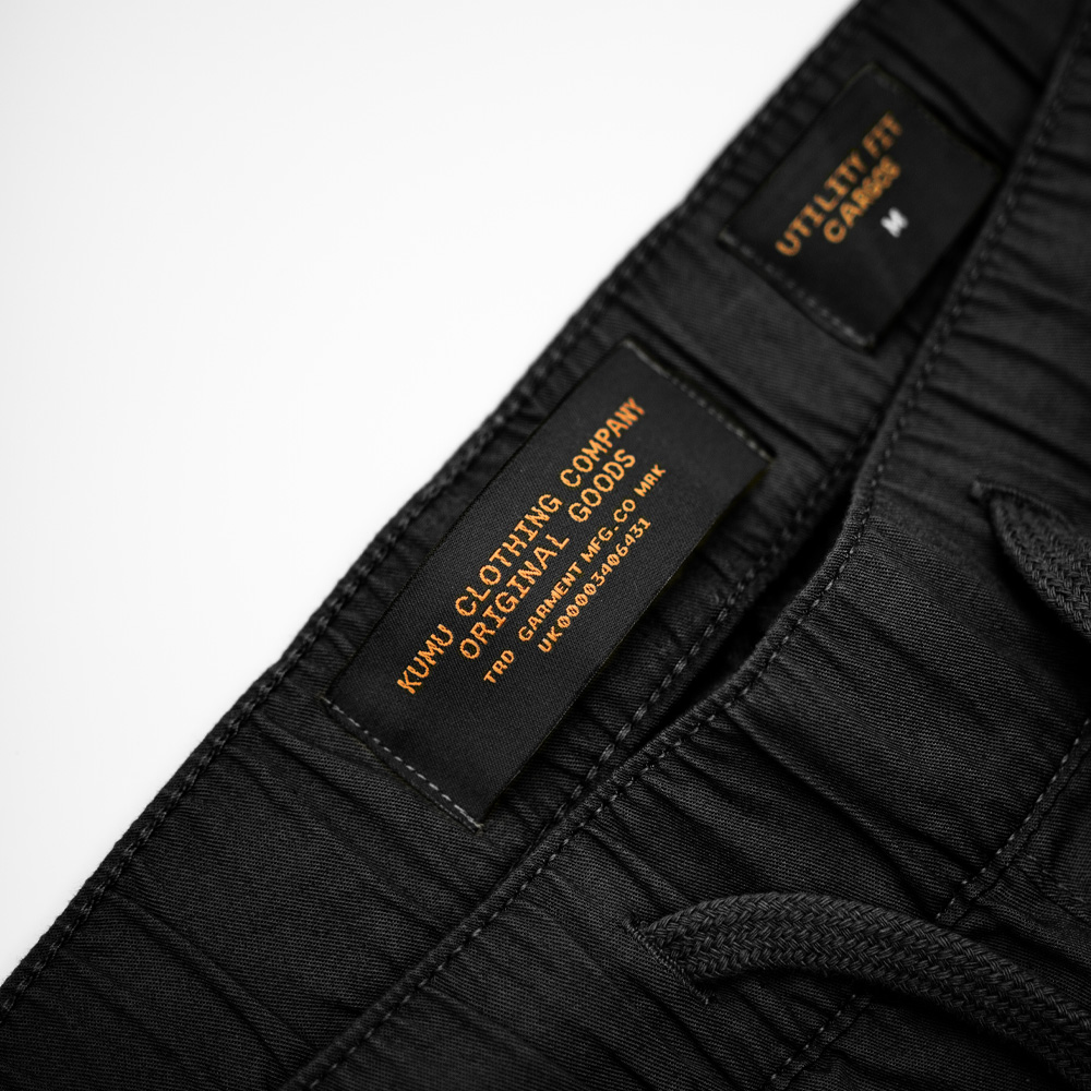 Kumu Pantalones Cargo Utility Negros