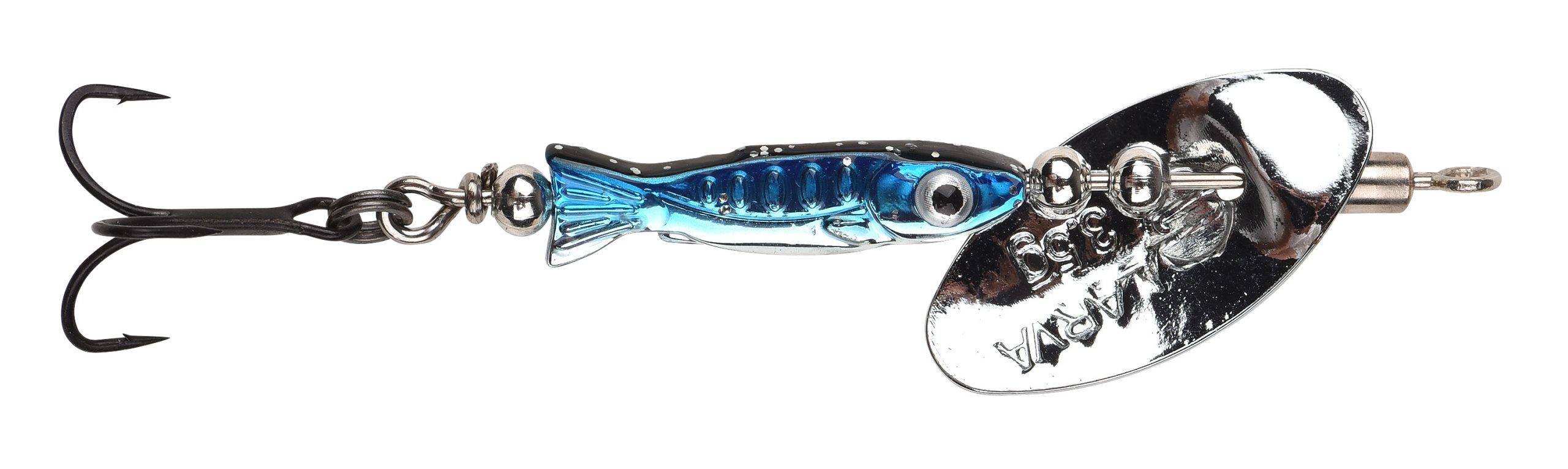 Spro Larva Inline Spinner 5cm (5.5g) - Chrome Blue