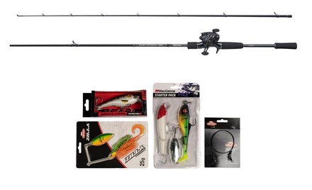 Abu Garcia Fast Attack Pro Pike Baitcaster Set de Caña 2,1 m (20-70 g)