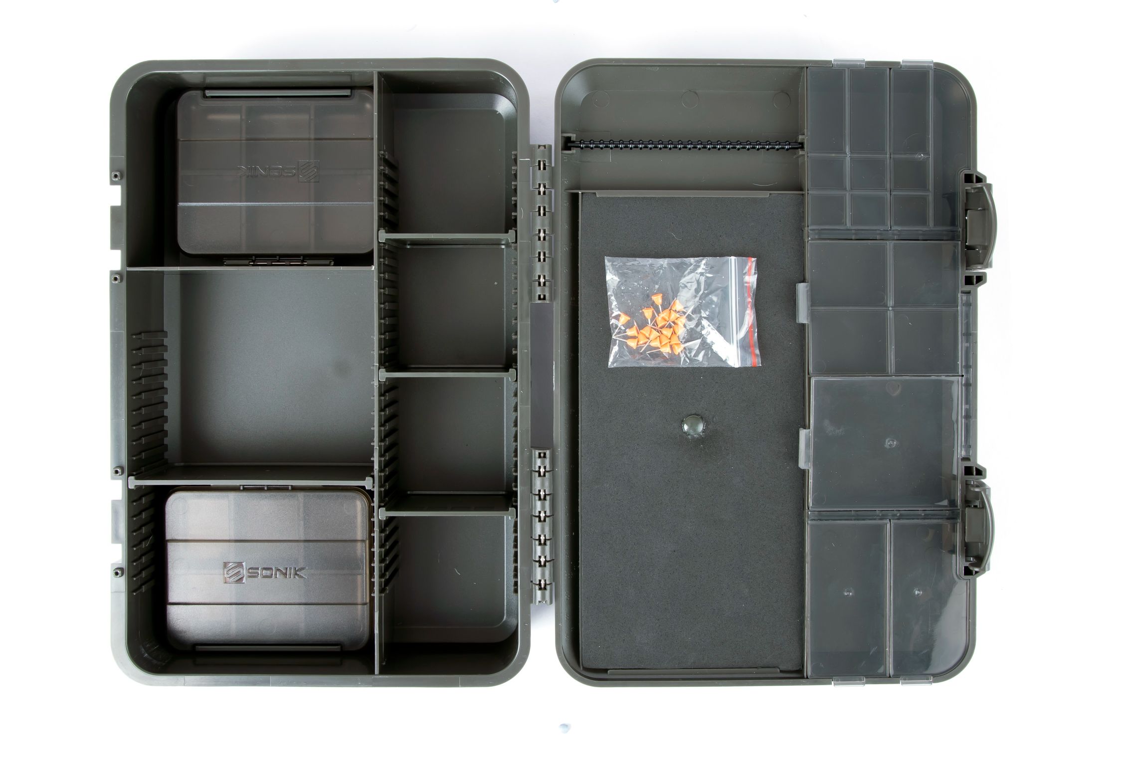 Sonik Lockbox Medium Tacklebox (Incl. 2 cajitas + Rigboard)