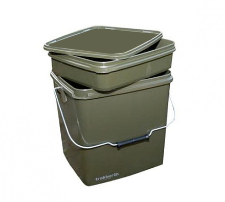 Trakker Olive Square Container 13L con Bandeja