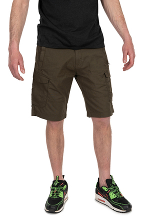 Fox Collection LW Cargo Shorts Verde y Negro Pantalón de Pesca