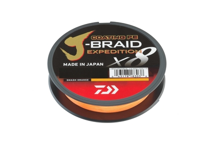 Daiwa J-Braid Expedidtion X8 Línea Trenzada Smash Orange (3000m)