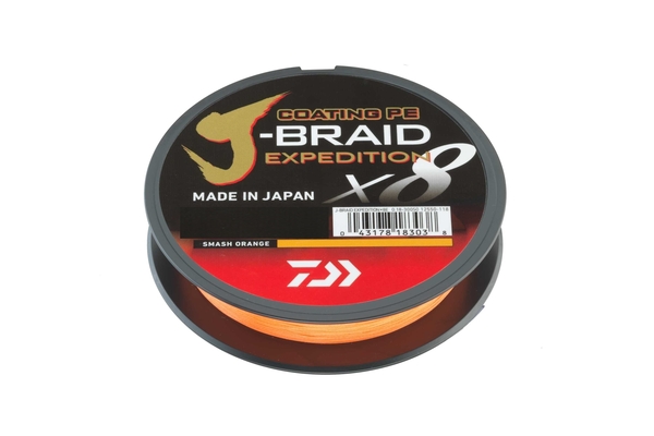 Daiwa J-Braid Expedidtion X8 Línea Trenzada Smash Orange (3000m)