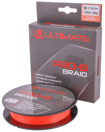 Ultimate Pro-8 Trenzada 0.14mm 8kg 150m Fluo Orange